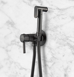 Milacio Гигиенический душ Ultra MCU.850.MB со встраиваемым смесителем черный матовый – фотография-2